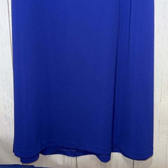 Alex Evenings Royal Blue Purple Beaded Scoop Neck Sleeveless Maxi Dress Size 14 - Picture 2 of 4